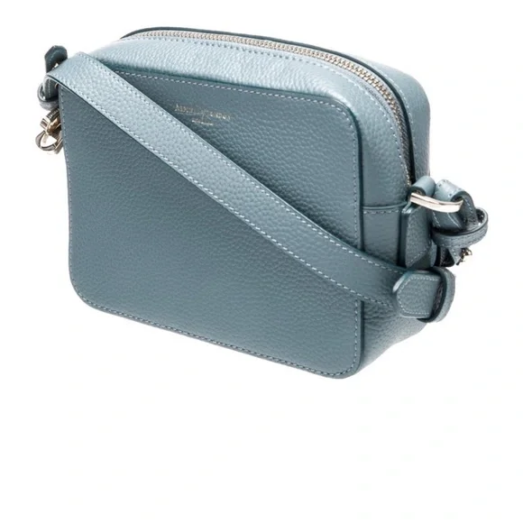 Aspinal of London Leather Crossbody Bag Blue - Picture 3 of 6